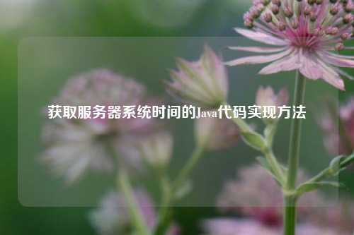 獲取服務(wù)器系統(tǒng)時間的Java代碼實現(xiàn)方法