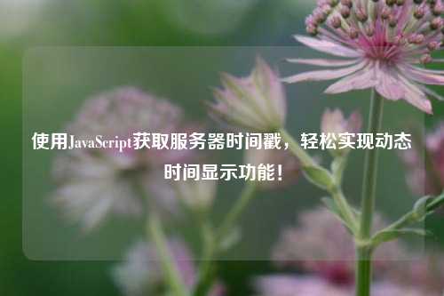 使用JavaScript獲取服務器時間戳，輕松實現動態時間顯示功能！