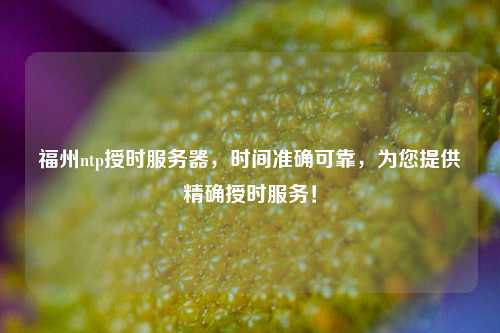 福州ntp授時服務器，時間準確可靠，為您提供精確授時服務！